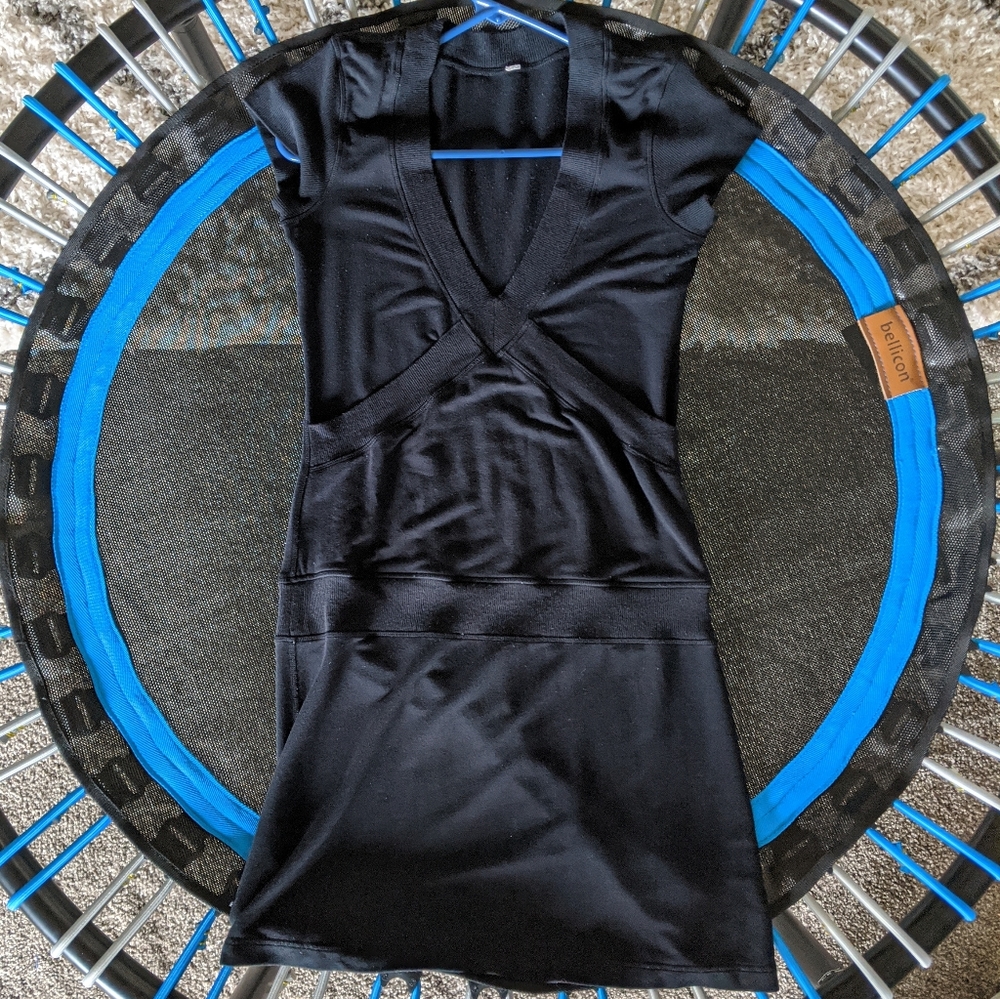 Lululemon Black Dance Floss Travel Tunic Dress